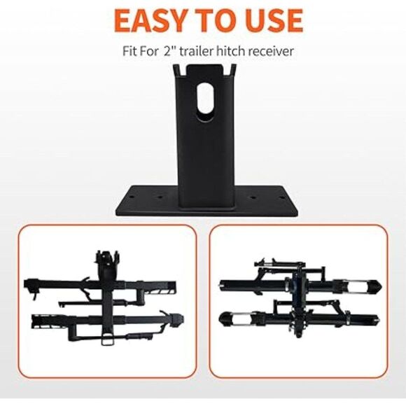 Hitch Wall Mount Bike and Cargo Storage Rack Hitch Up to 200 lbs (2 inch) - Picture 3 of 3